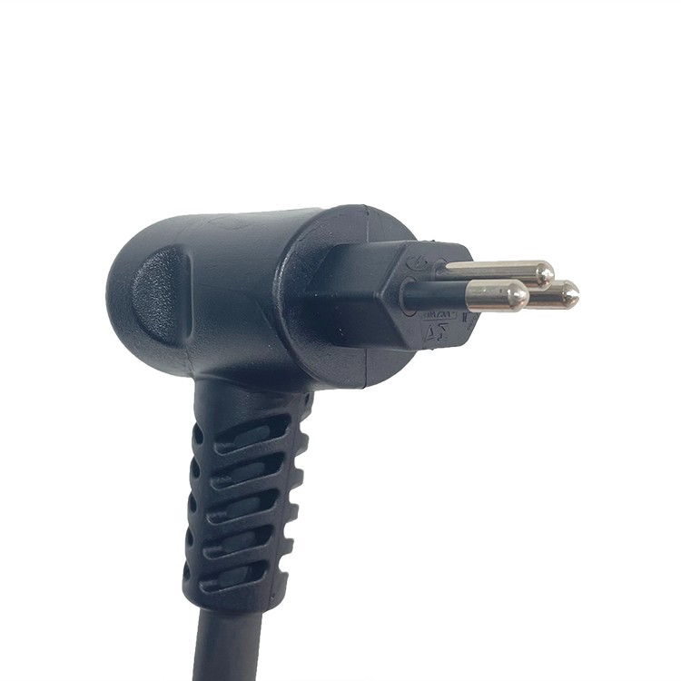 Brazil Plug Type N Power Cord built-in NTC Thermistor for Model 2 EV Charger