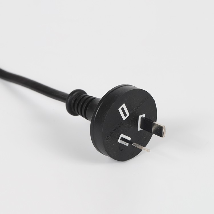 SAA Approved 7.5A 250V 2 Pin Plug Type I Power Cord 