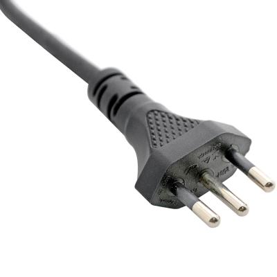 Brazilian 3-Pin 10A 12A 16A 20A 250V Plug Type N Power Cord 